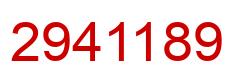 Número 2941189 imagen rojo