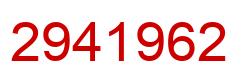 Number 2941962 red image