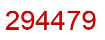Número 294479 imagen rojo