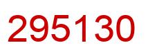 Número 295130 imagen rojo