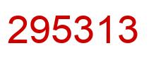Número 295313 imagen rojo