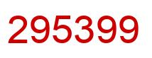 Número 295399 imagen rojo