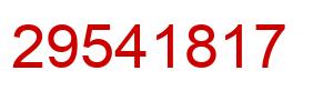 Number 29541817 red image