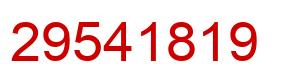 Number 29541819 red image