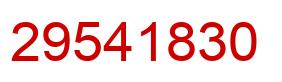 Number 29541830 red image