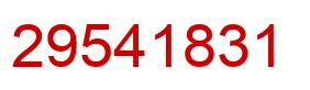 Number 29541831 red image