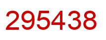 Número 295438 imagen rojo