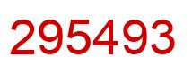 Número 295493 imagen rojo