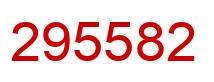 Number 295582 red image