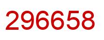 Número 296658 imagen rojo