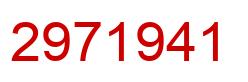 Número 2971941 imagen rojo
