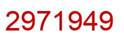 Number 2971949 red image