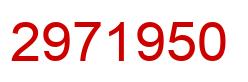 Number 2971950 red image