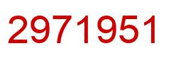 Number 2971951 red image
