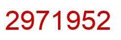 Number 2971952 red image