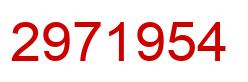 Número 2971954 imagen rojo