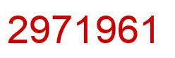 Número 2971961 imagen rojo