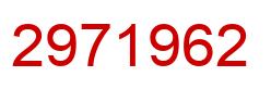 Número 2971962 imagen rojo