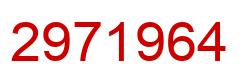 Número 2971964 imagen rojo