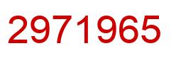 Número 2971965 imagen rojo