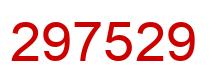 Número 297529 imagen rojo