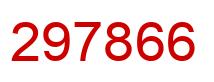 Número 297866 imagen rojo