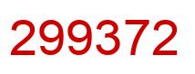 Number 299372 red image