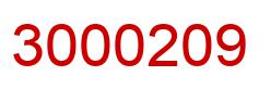 Number 3000209 red image