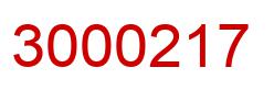 Number 3000217 red image