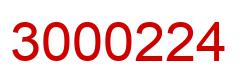Number 3000224 red image