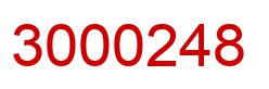 Number 3000248 red image