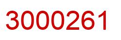 Number 3000261 red image