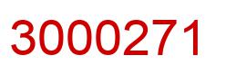 Number 3000271 red image