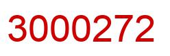 Number 3000272 red image