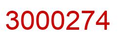 Number 3000274 red image