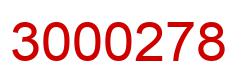 Number 3000278 red image