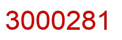 Number 3000281 red image