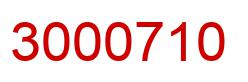 Number 3000710 red image