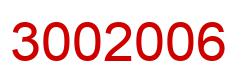 Número 3002006 imagen rojo