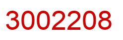 Number 3002208 red image
