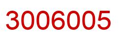Number 3006005 red image