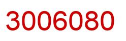 Number 3006080 red image