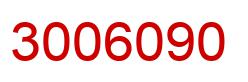 Number 3006090 red image