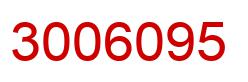 Number 3006095 red image