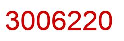 Number 3006220 red image