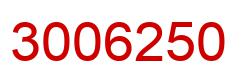 Number 3006250 red image