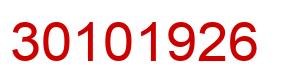 Number 30101926 red image