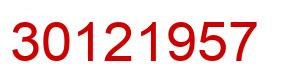 Número 30121957 imagen rojo