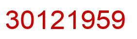 Número 30121959 imagen rojo