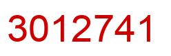 Número 3012741 imagen rojo